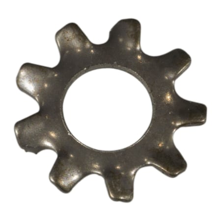 Midwest Fastener External Tooth Lock Washer, For Screw Size #6 18-8 Stainless Steel, Plain Finish, 30 PK 74873